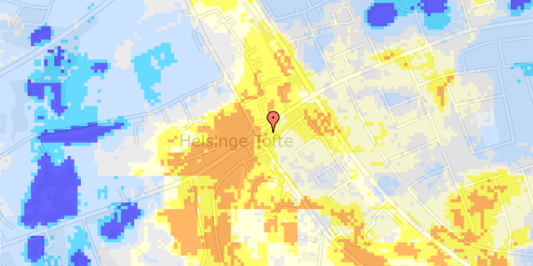 Ekstrem regn på Skovgårdsvej 44K, st. 