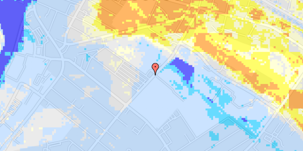 Ekstrem regn på Ved Stadion 21P