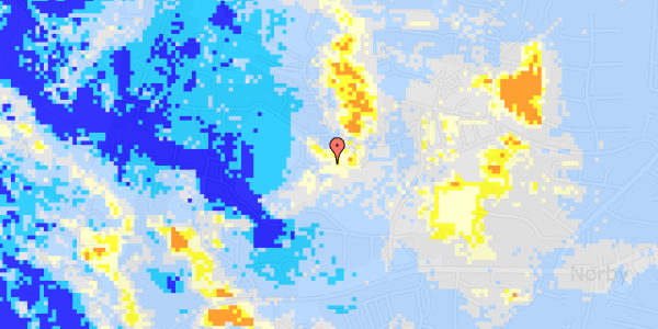 Ekstrem regn på Klitten 4B