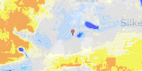 Ekstrem regn på Nylandsvej 74