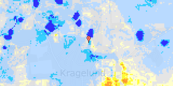 Ekstrem regn på Kragelundtoften 34E