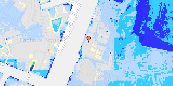 Ekstrem regn på Islands Brygge 92, 8. 4