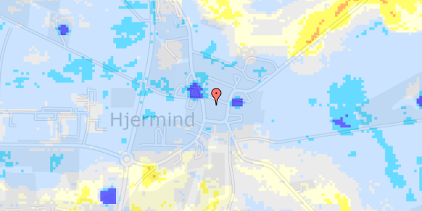 Ekstrem regn på Hjermind Byvej 28