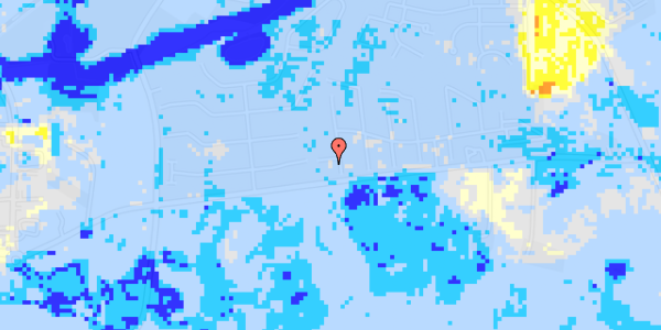 Ekstrem regn på Østergårds Alle 111