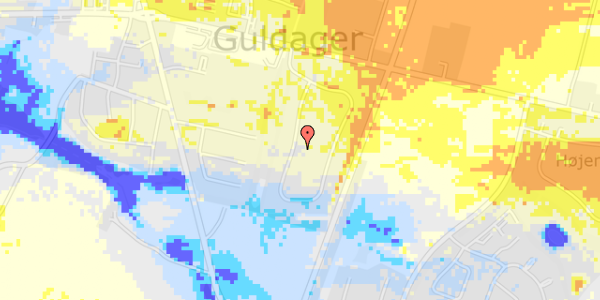 Ekstrem regn på Guldagergårdsvej 14