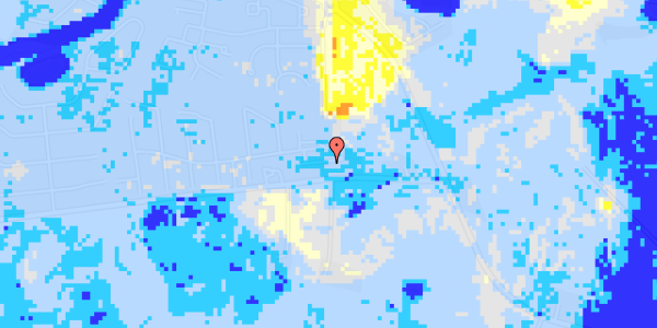 Ekstrem regn på Østergårds Alle 66