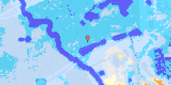 Ekstrem regn på Tirsbæk Søvej 23