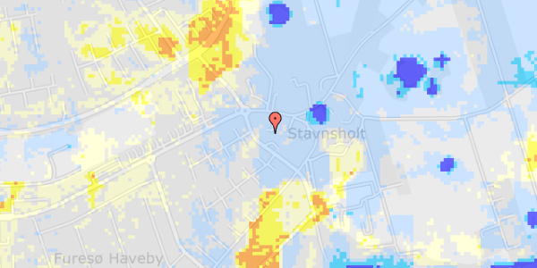 Ekstrem regn på Stavnsholtvej 180