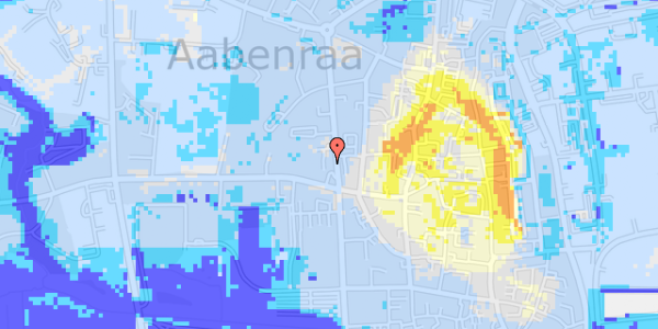 Ekstrem regn på Callesensgade 30, 1. th