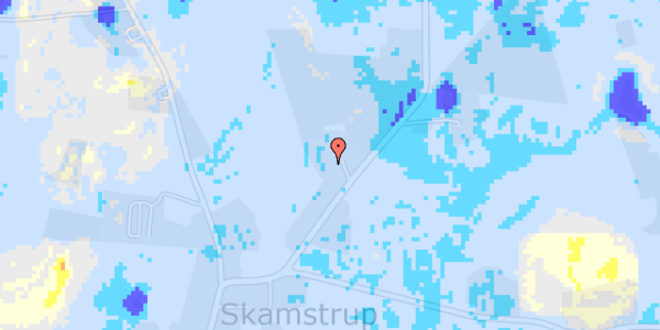 Ekstrem regn på Skamstrupvej 40A