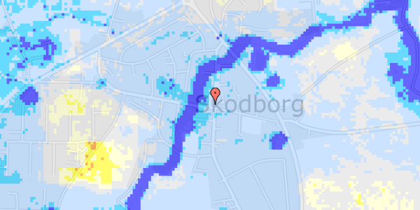 Ekstrem regn på Skodborg Vestergade 2