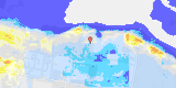 Ekstrem regn på Hf Strandlyst 34