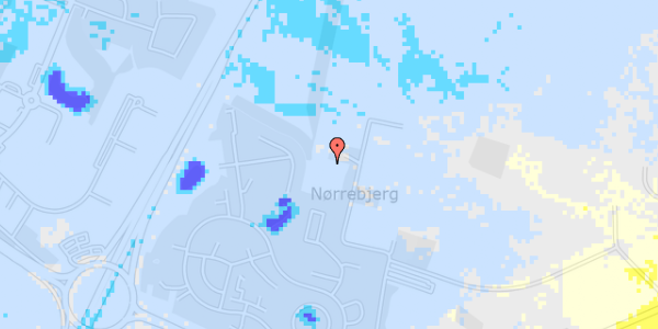 Ekstrem regn på Nørrebjergvej 64B