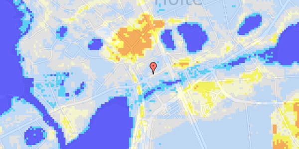 Ekstrem regn på Dronninggårds Alle 10B