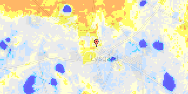 Ekstrem regn på Blichersvej 34B