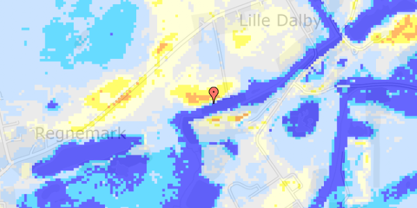 Ekstrem regn på Lille Dalbyvej 33