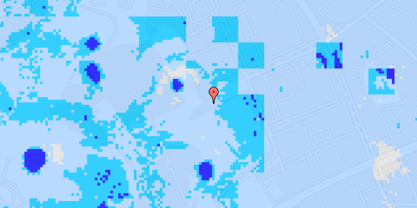 Ekstrem regn på Olof Palmes Allé 5G