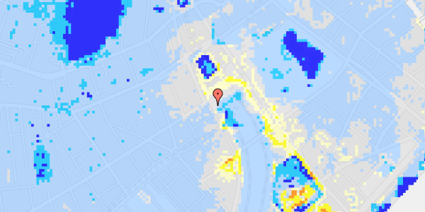 Ekstrem regn på Reventlowsgade 7