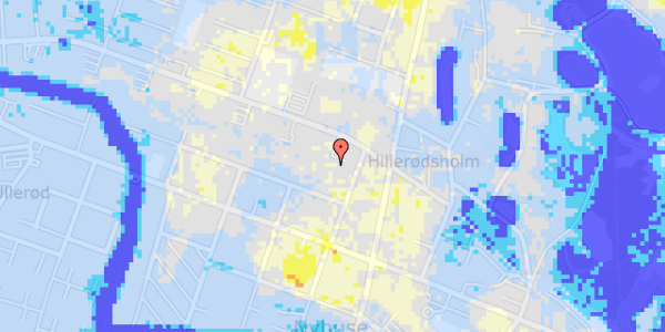 Ekstrem regn på Hillerødsholmsalle 17A