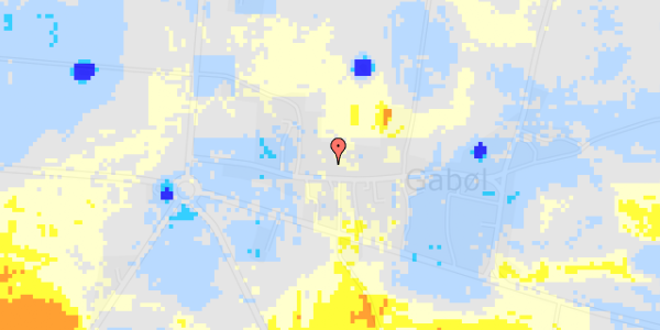 Ekstrem regn på Gabøl Byvej 25