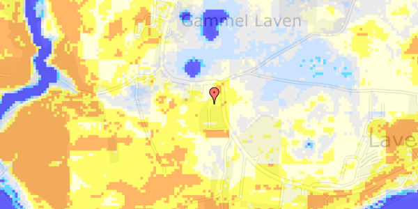 Ekstrem regn på Himmelbjergvej 30