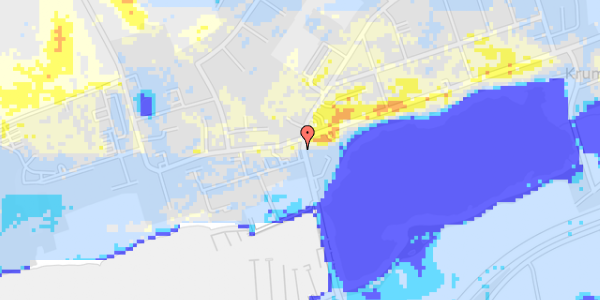 Ekstrem regn på Banegårdsgade 2, 1. 