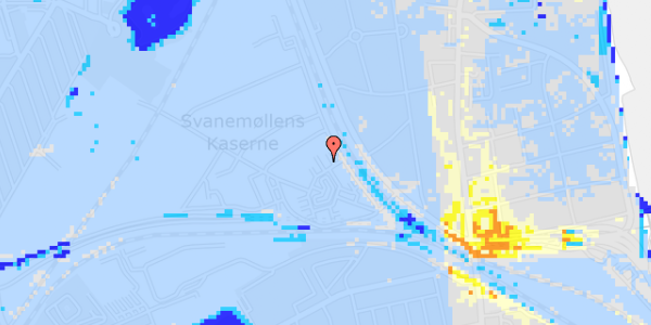 Ekstrem regn på Svanemøllens Kaserne 43