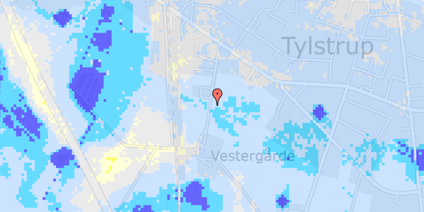 Ekstrem regn på Vestergårdsgade 11