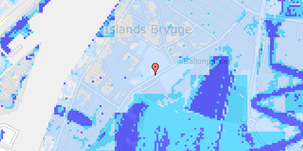 Ekstrem regn på Artillerivej 94A, 4. th