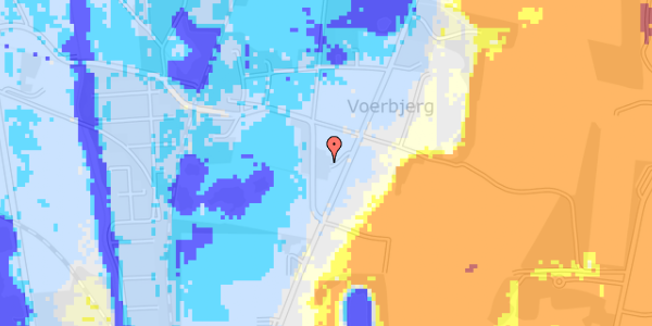 Ekstrem regn på Søndergårdsvej 1