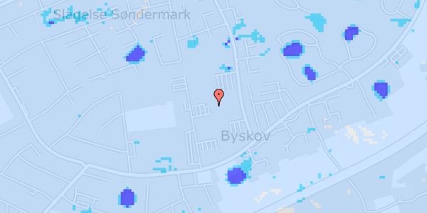 Ekstrem regn på Byskov Alle 24B