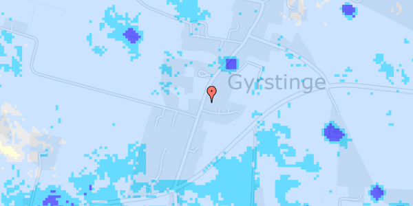 Ekstrem regn på Gyrstinge Bygade 26, 1. 