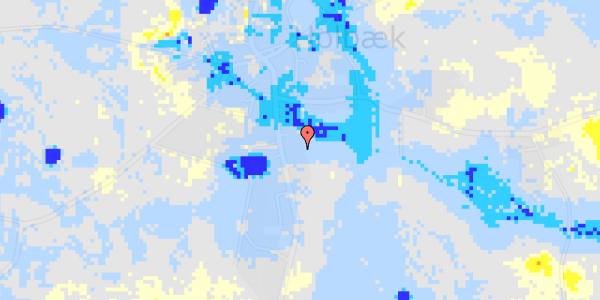 Ekstrem regn på Rougsøvej 204