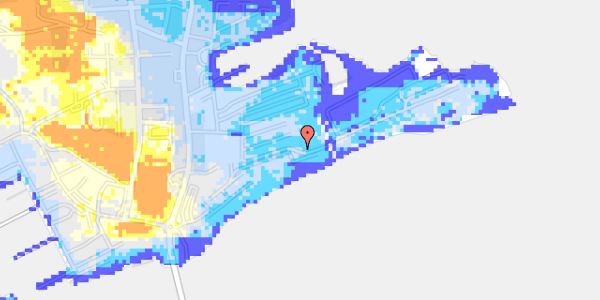 Ekstrem regn på Langsand 88