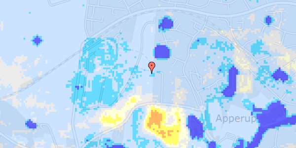 Ekstrem regn på Brovangsvej 138