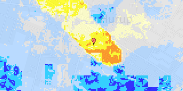 Ekstrem regn på Sønder Alle 1