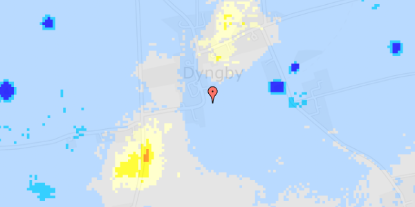 Ekstrem regn på Dyngby Møllevej 23G