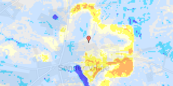 Ekstrem regn på Lille Thorupvej 8E