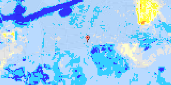 Ekstrem regn på Østergårds Alle 117