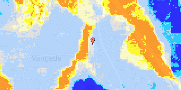 Ekstrem regn på Vangede Bygade 61