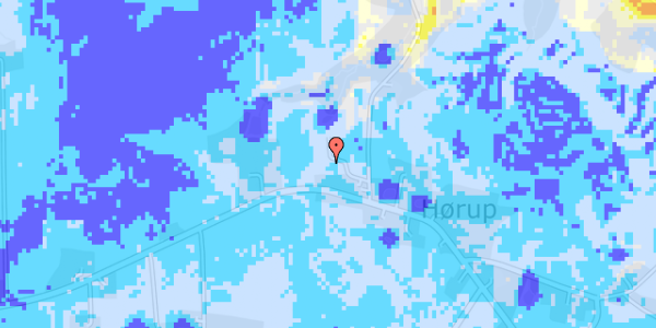 Ekstrem regn på Hørupvej 1F