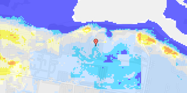 Ekstrem regn på Hf Strandlyst 21