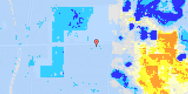 Ekstrem regn på Roskildevej 39, 1. 