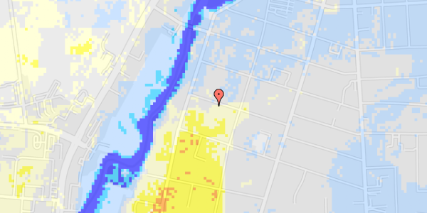 Ekstrem regn på Finsens Allé 32