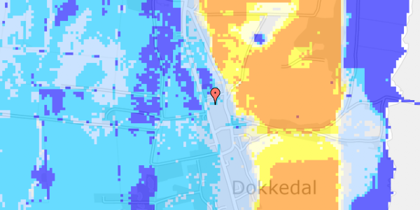 Ekstrem regn på Kystvej 133