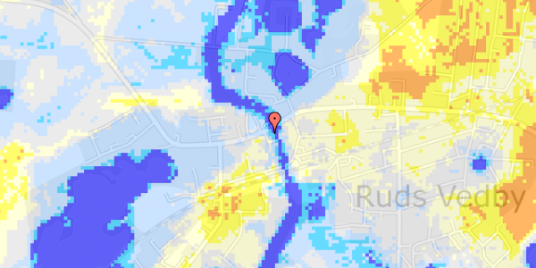 Ekstrem regn på Rudsgade 14C