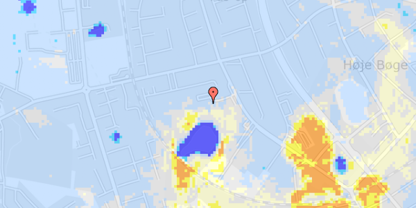 Ekstrem regn på A P Møllers Vej 39