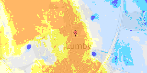 Ekstrem regn på H.C. Lumbyes Vej 36A