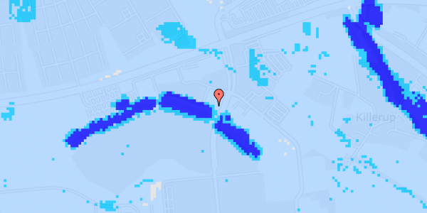 Ekstrem regn på Cortex Park Vest 13, 4. 5