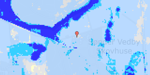 Ekstrem regn på Sdr.Vedby Skovvej 83